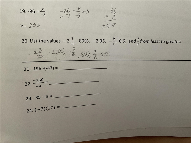 HELP QUICKLY PLS, LIST THE VALUES FROM LEATS TO GREATEST (IN THE CORRECT ORDER PLS-example-1