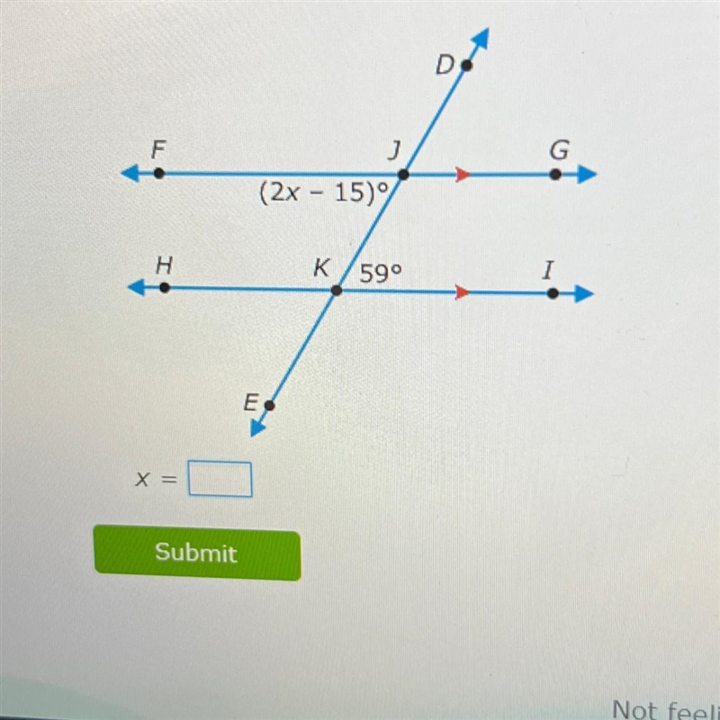 What is the value of x-example-1