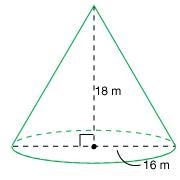 Find the volume of the cone. Use 3.14 for π. Round your answer to the nearest tenth-example-1