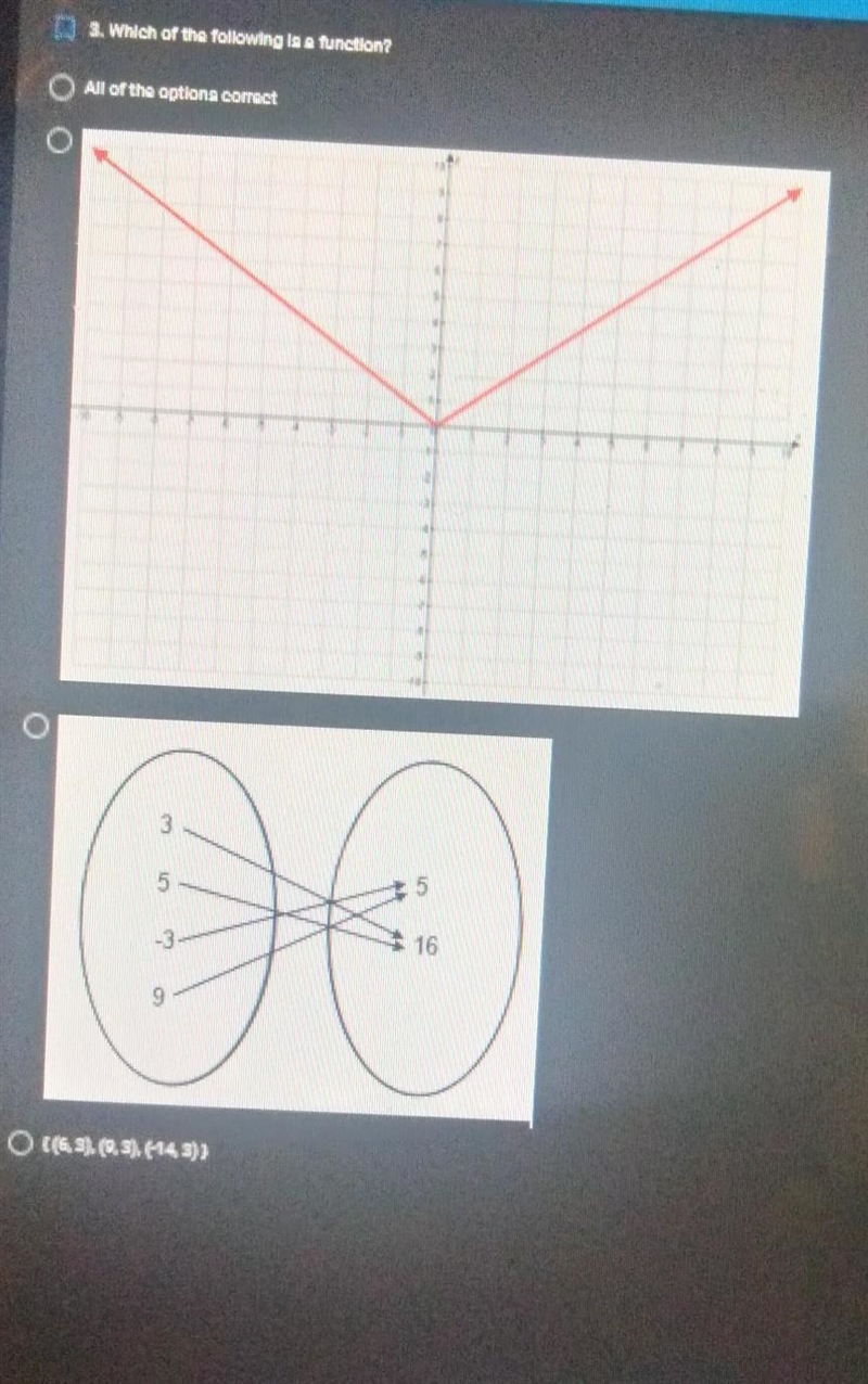 Which of the following is a function?​-example-1