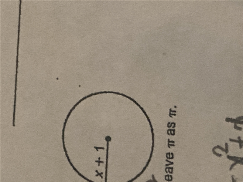 Find the circumference and area-example-1