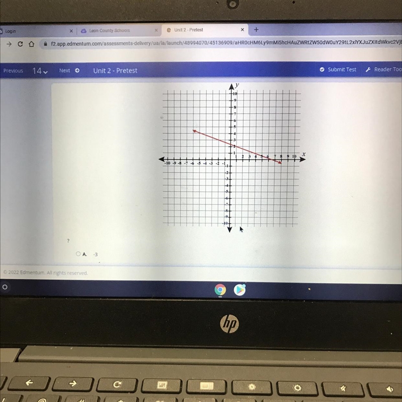 Help please A.-3 B.-1/3 C.1/3 D.3-example-1