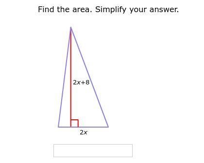 Find the area of the triangle.-example-1