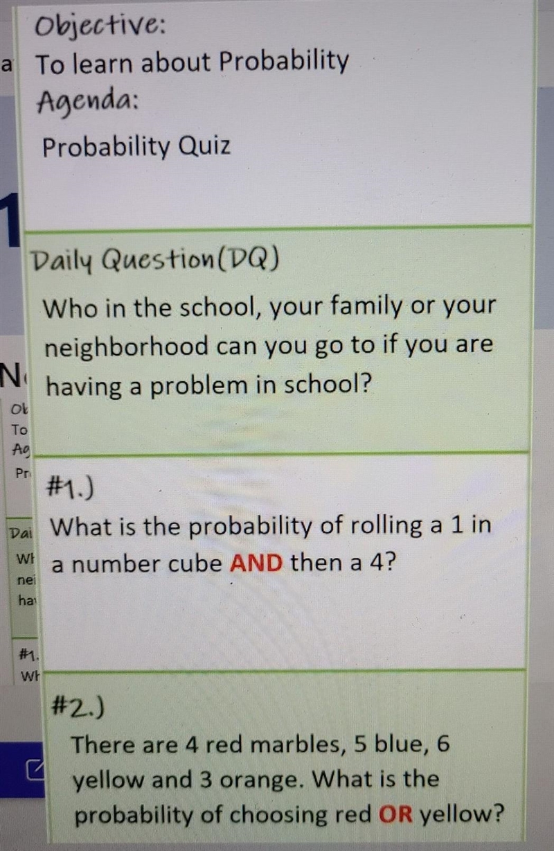 What is the probability of rolling a 1 on a number cube And then a 4?​-example-1