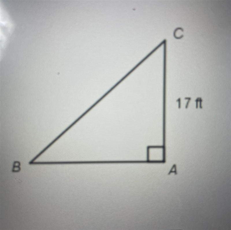 18. In AABC, 44 is a right angle, and m4B 45°. What is the length of BC? If the answer-example-1