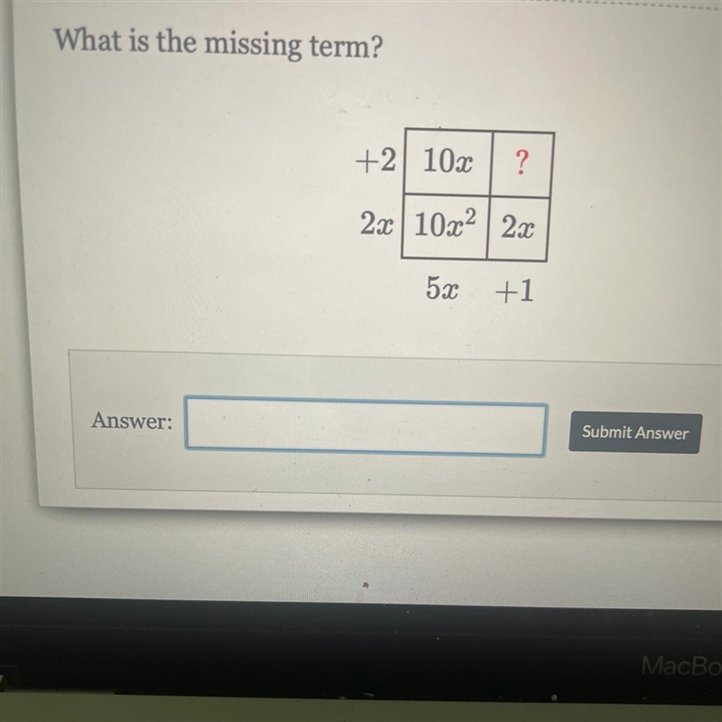 What is the missing term?-example-1