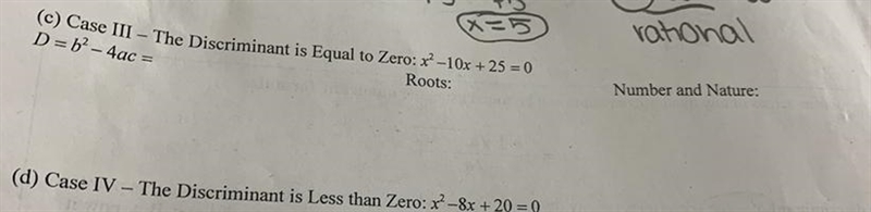 Can someone help me wirh question c? it deals with quadratic equations and imaginary-example-1