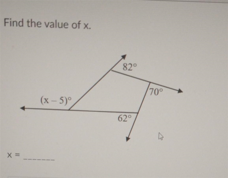 Find the value of X.​-example-1