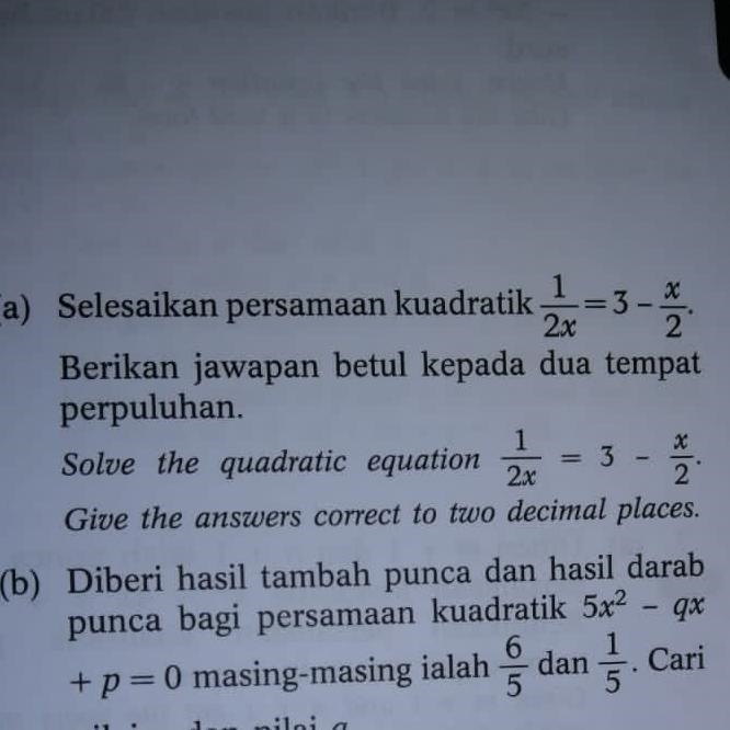 Solve the quadratic equation-example-1