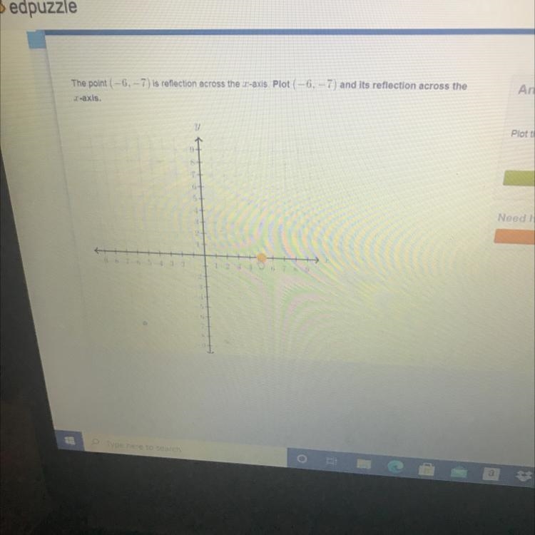 Where will the reflection on the x-axis be?QuadrantiQuadrant ilQuadrant IVQuadrant-example-1