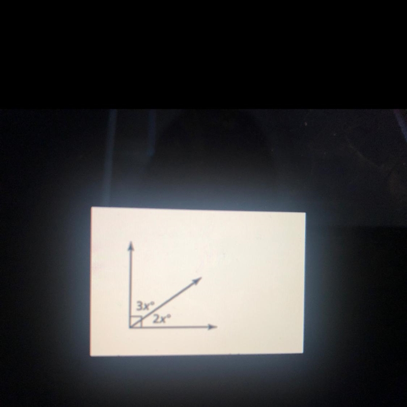 Tell whether the angels are adjacent or vertical. Then find the value of x. (please-example-1