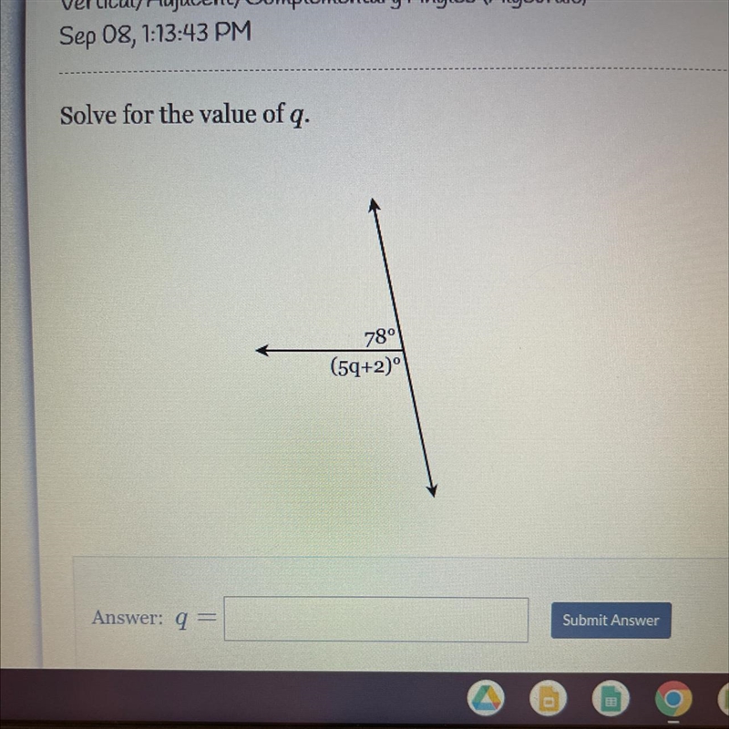 Solve for the value of q-example-1