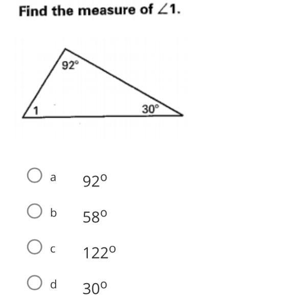 Find the measure of angle 1-example-1