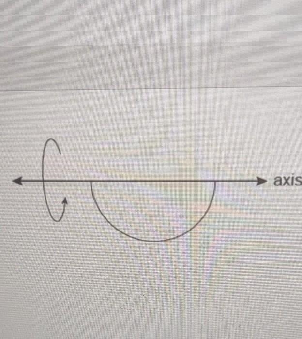 Which three-dimensional object is formed when the shape is rotated about the axis-example-1