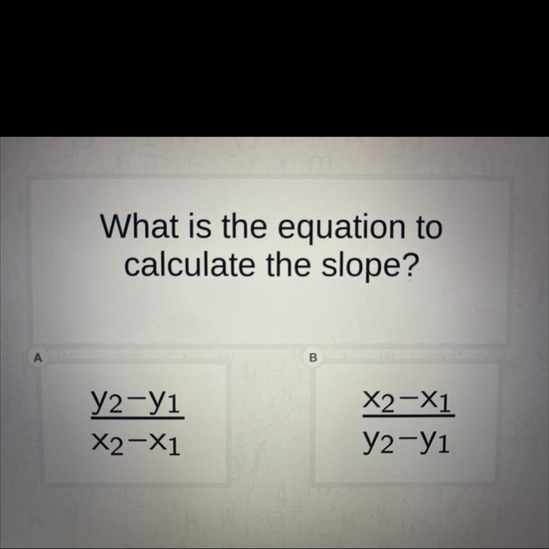 What is the equation to calculate the slope?-example-1