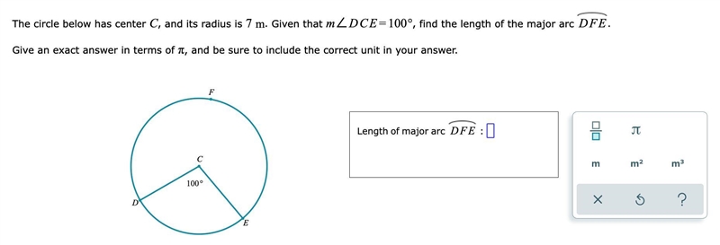 The circle below has center C-example-1