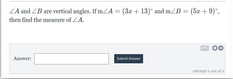 PLEASE FULL EXPLANATION!!! Angle Terminology with Equations Delta Math:-example-1