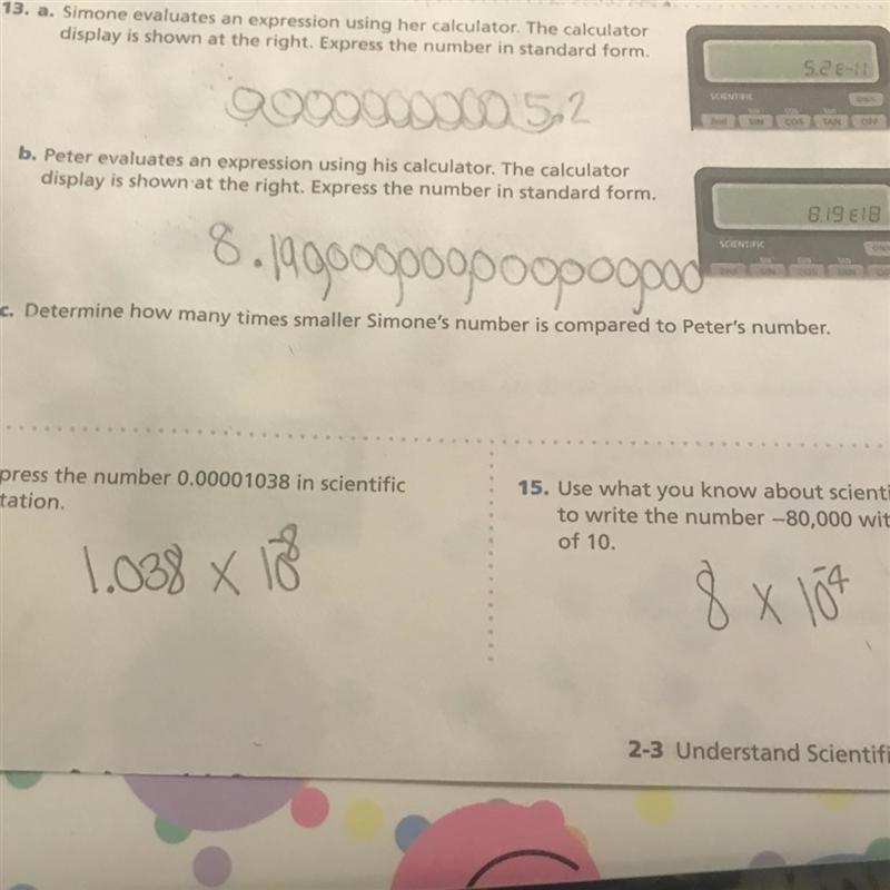 The answer to letter C-example-1