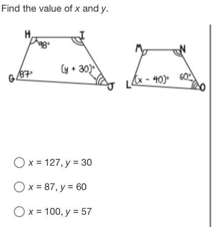 Find the value of x and y. Please help-example-1