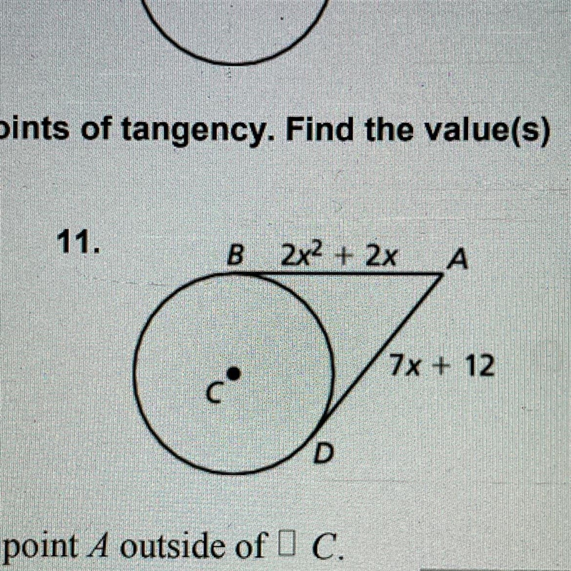 Find the values of x-example-1