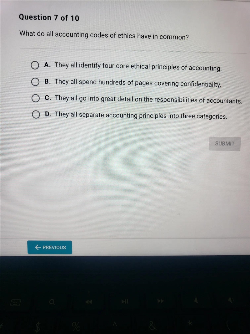 what do all the captain codes of ethnics have in common ?A.they all identify four-example-1