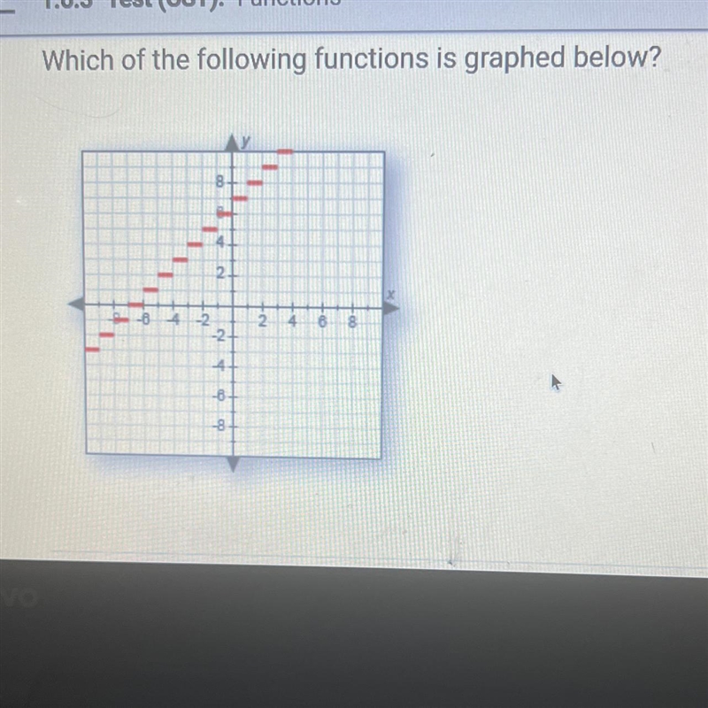 Which of the following functions is graphed below?-example-1