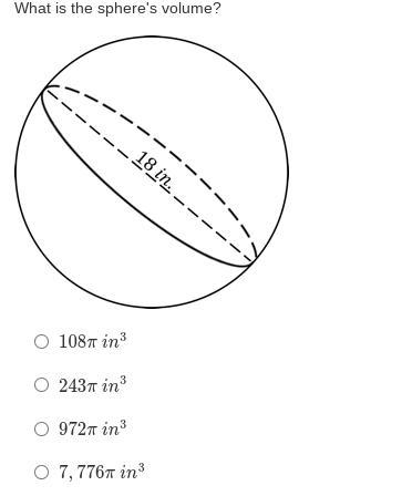 What is the sphere's volume?-example-1