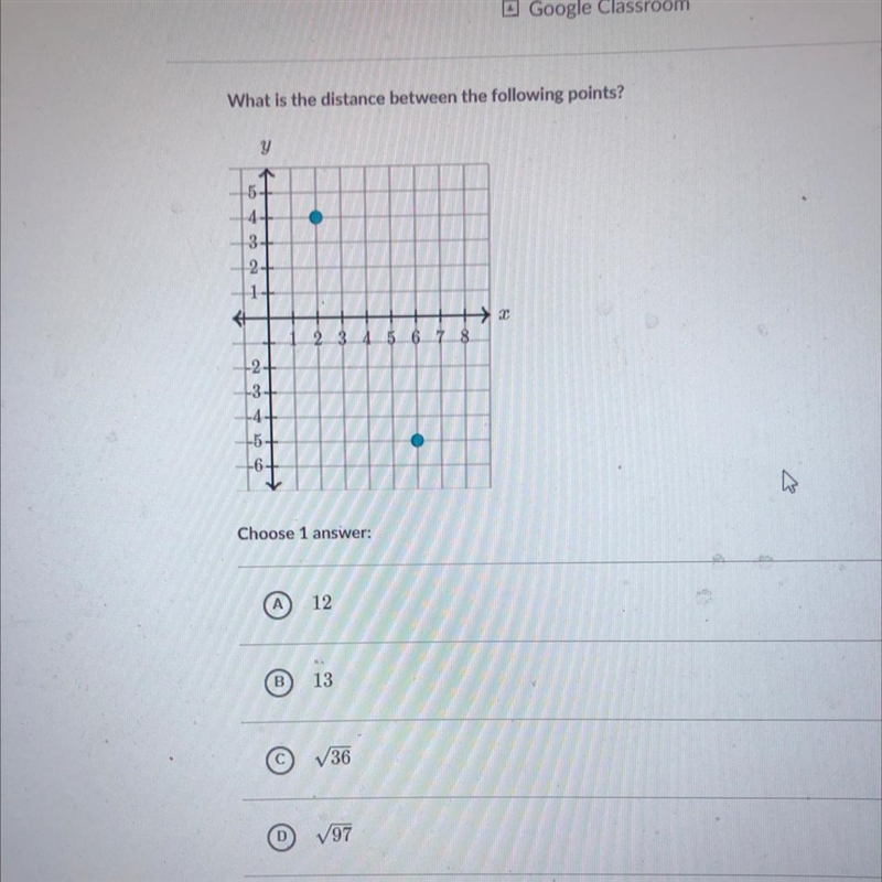 Distance between two points khan academy-example-1