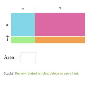 Express the area of the entire rectangle. Your answer should be a polynomial in standard-example-1