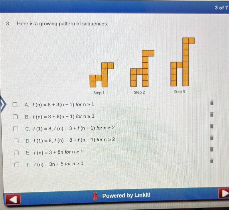 Here is a growing pattern of sequences:-example-1