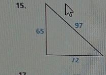 Proof if the triangle is a right angled triangle or not-example-1