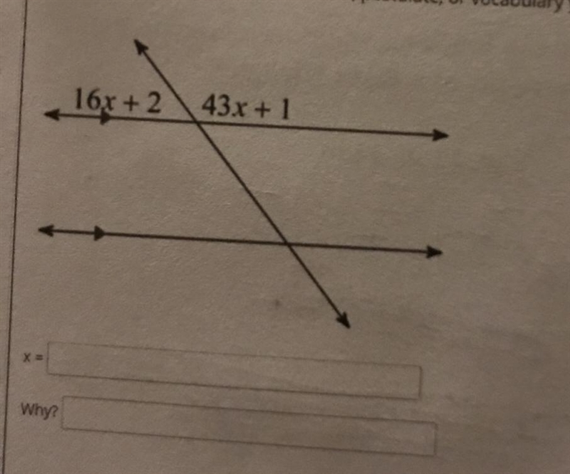 Can some one help me with this? Solve for x-example-1