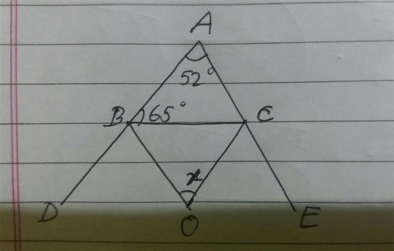 Find the value of x from the given figure​-example-1