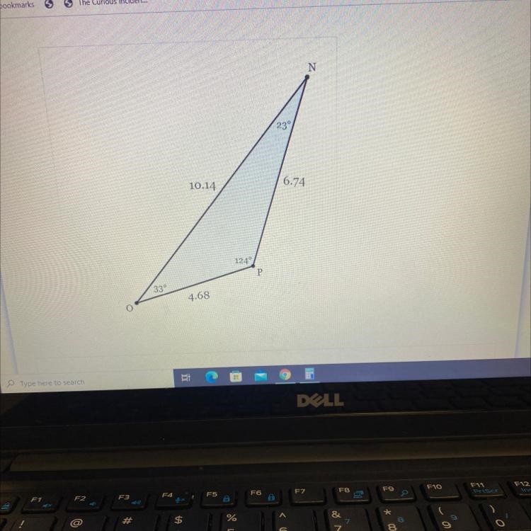 Determine the type of triangle that is drawn below-example-1