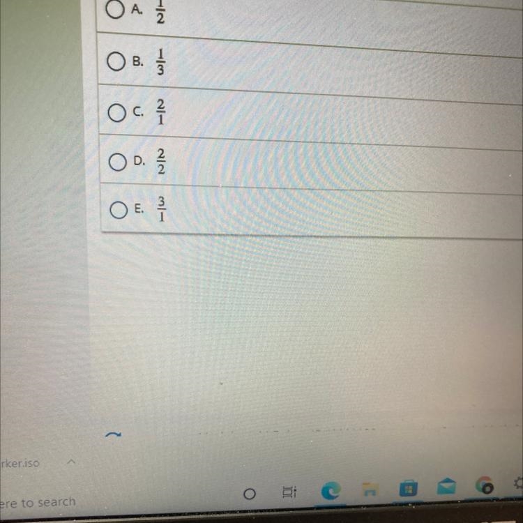 Which fraction is equal to 2? Kinda need this asap-example-1