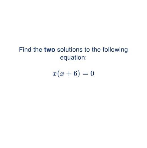 What are the two solutions of this equation + workings out. Please help!!!!-example-1