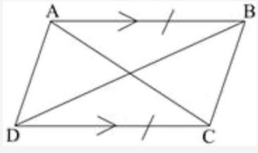 The figure below shows a quadrilateral ABCD. Sides AB and DC are equal and parallel-example-1