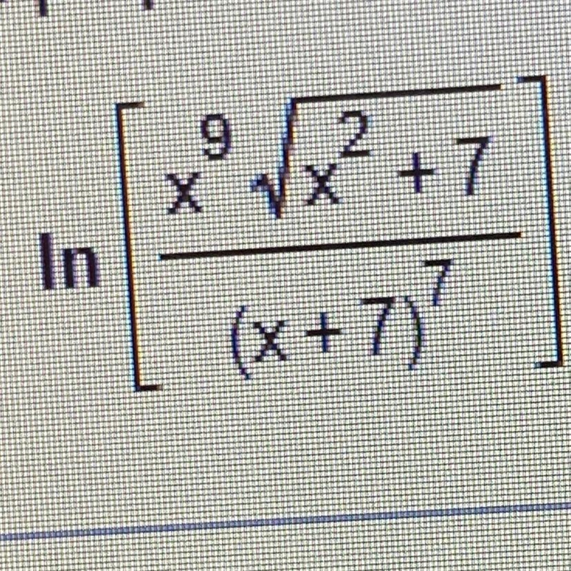 Use properties of logarithms to expand the logarithmic expression as much as possible-example-1