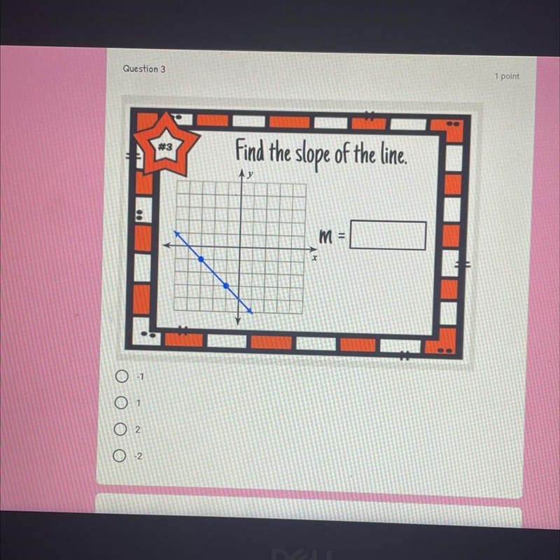 Find the slope of the line-example-1