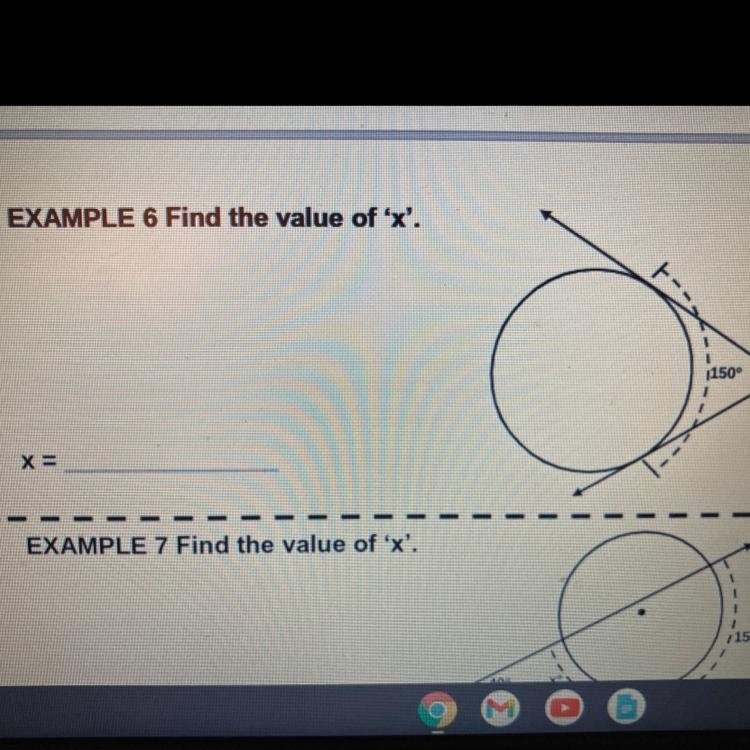 Can you help me find x and explain what you did-example-1