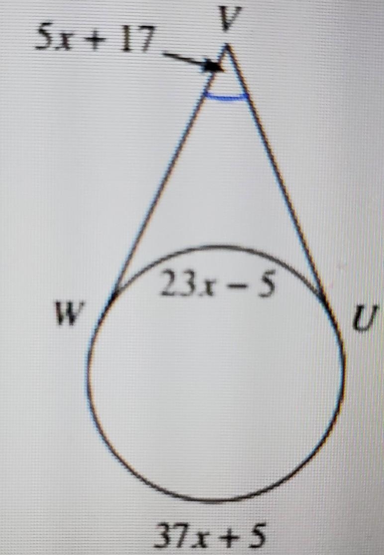 Hello. This question asks to solve for x and I don't understand how to do that here-example-1