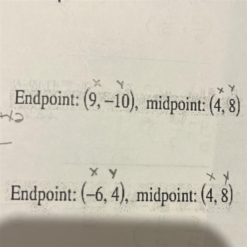 Find the midpoint of each line segment-example-1