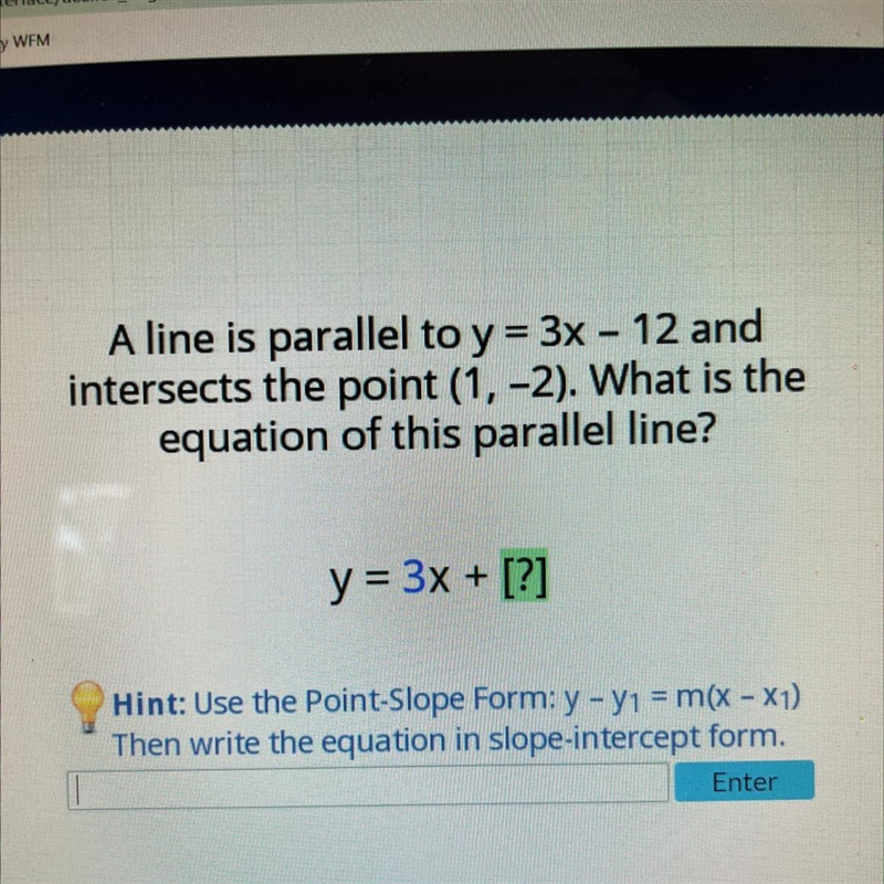 Point-Slope Form *See photo*-example-1