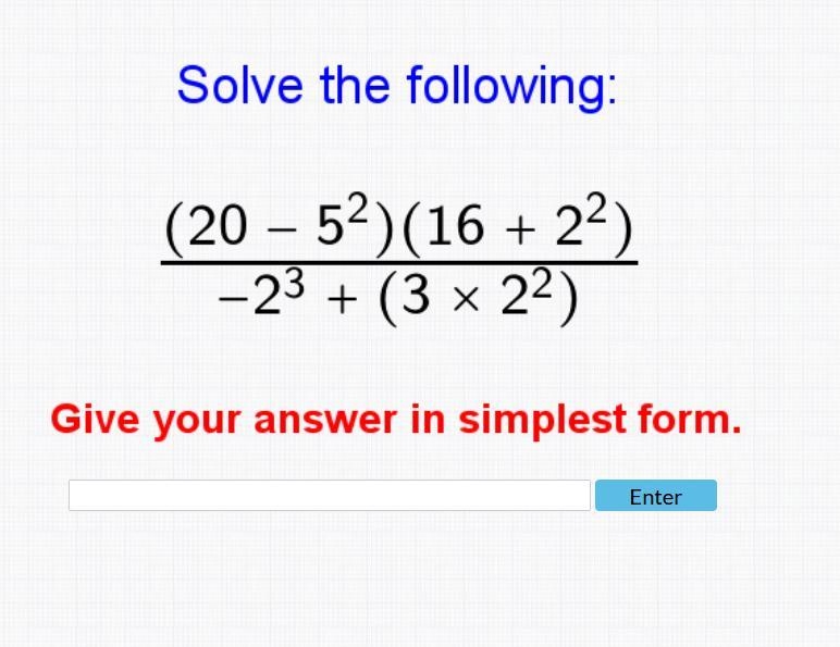 Solve the following:-example-1