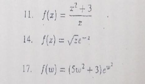 Can you help me answer these 3 questions please. I'm supposed find their derivatives-example-1