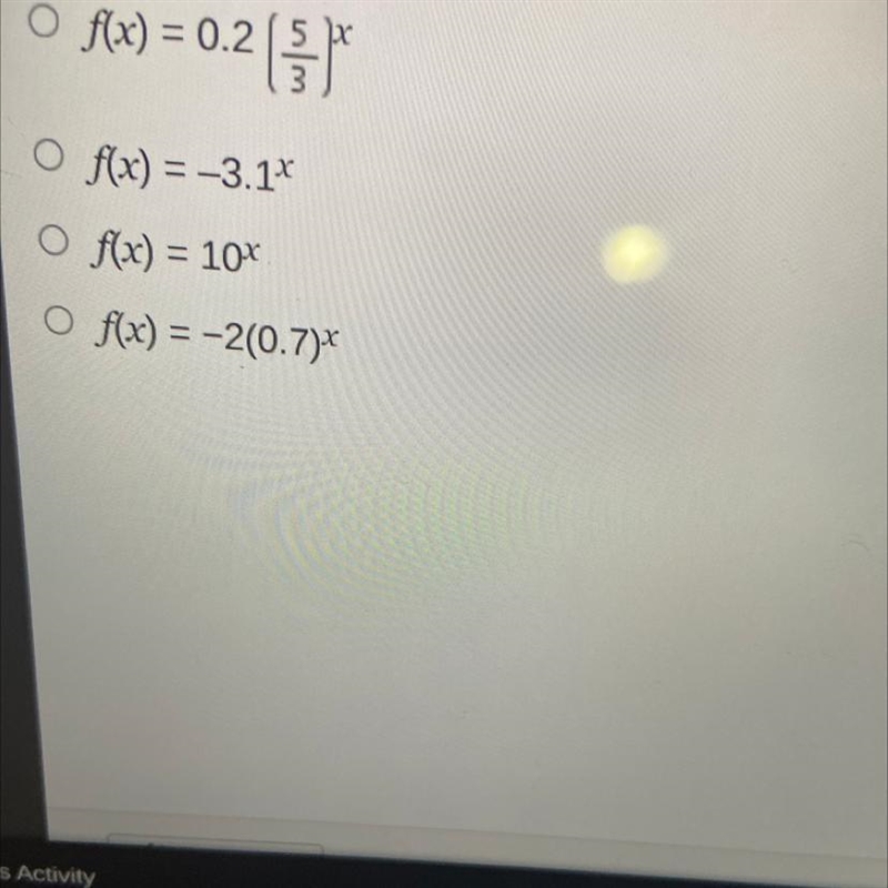 What is an exponential decay function-example-1