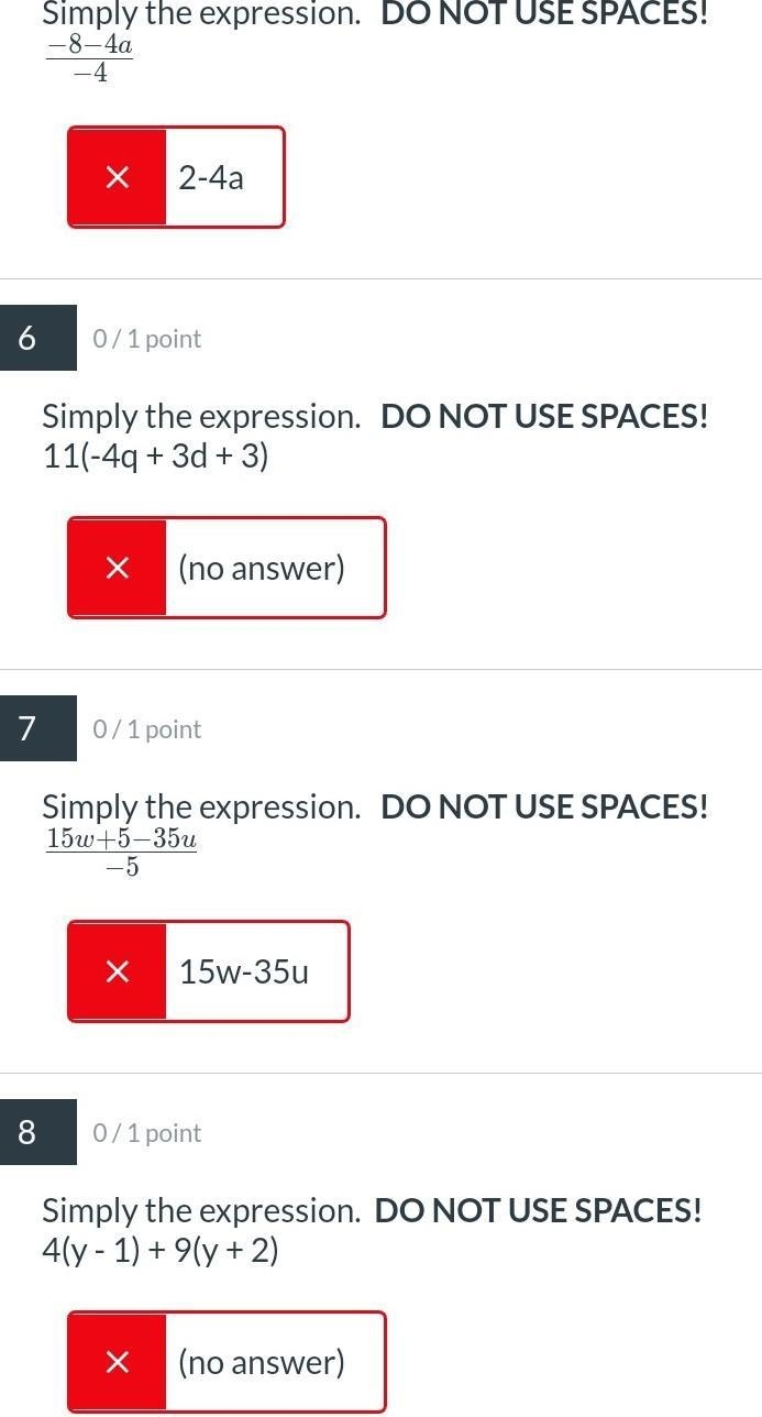 Please just help me simplify these NOT SOLVE THEM IF AT ALL POSSIBLE! THANKS!!!​-example-1