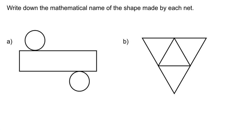 I need the answer for b please i put triangular based prism and just prism and it-example-1