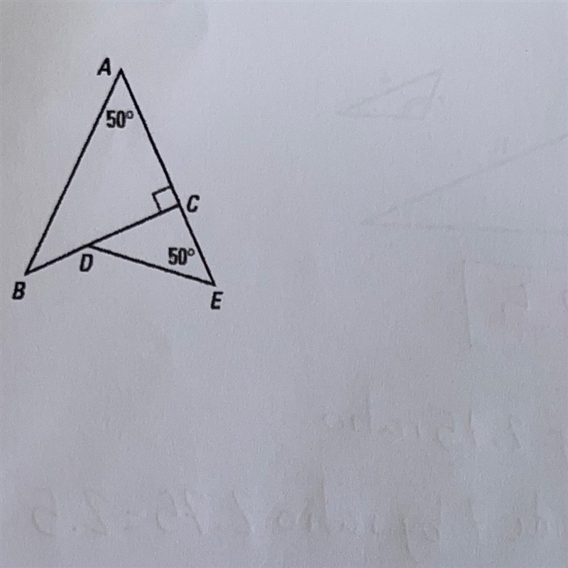 Determine whether the triangles can be proved similar. If they are similar, write-example-1