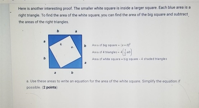 I am having trouble going over this question a.-c. it's over the pythagorean theorem-example-1